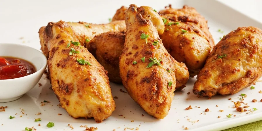 Close-up of perfectly grilled buttermilk chicken leg