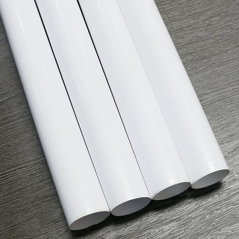 1.52x50m Eco Solvent UV Latex Printable 120 Microns High Gloss Grey Glue Air Free Self Adhesive Printing Vinyl