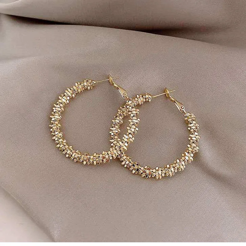 

925 Silver Needle Earrings Geometric C-shape Diamond Earrings For Women Jewellery, As show