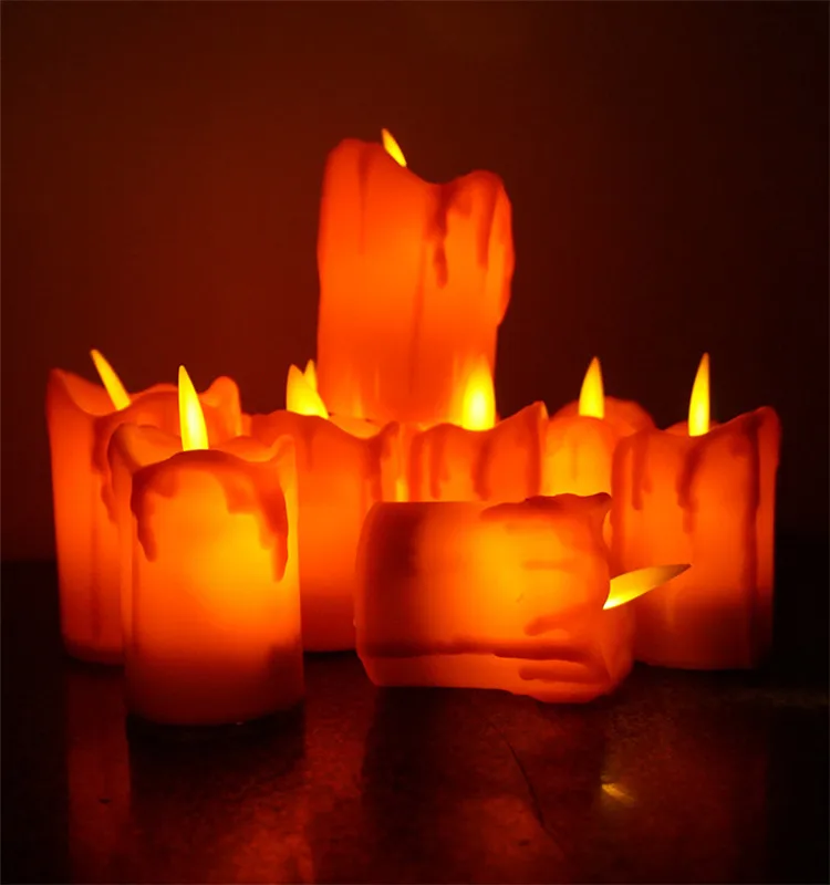 Amazon Hot sell Warm light flickering Best battery led candles tea light