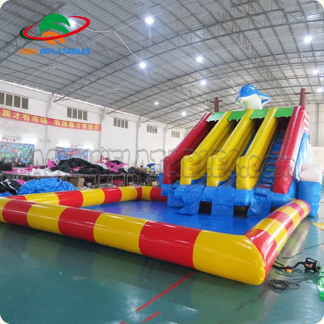 Inflatable Water Park Floating Water Games Aqua Slide Product Inflatable Combo Water Play Equipment