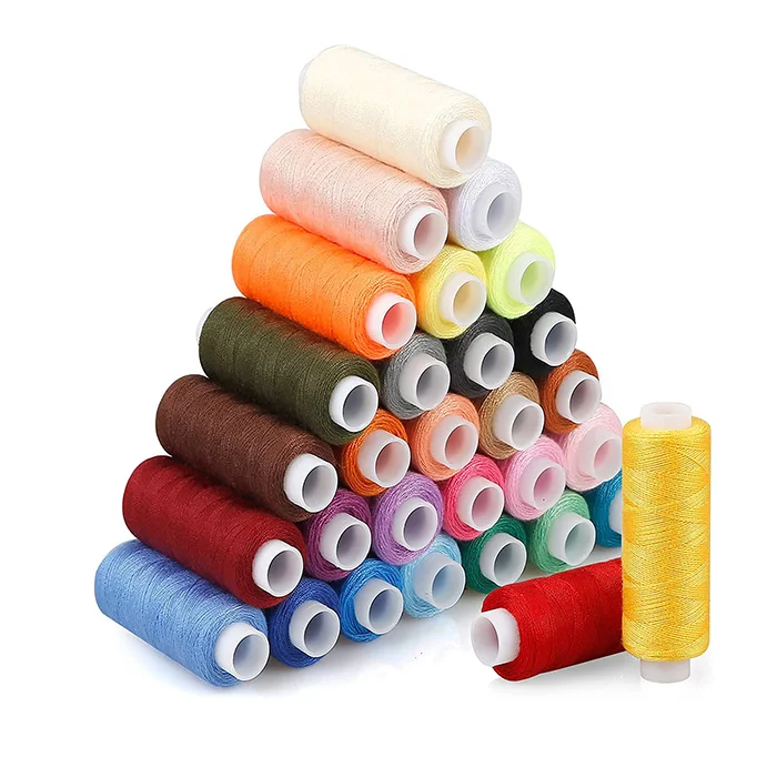 

Sewing Threads Polyester 250 Yards Per Spools For Hand Sewing & Embroidery Spun Polyester Sewing Thread, Cmyk