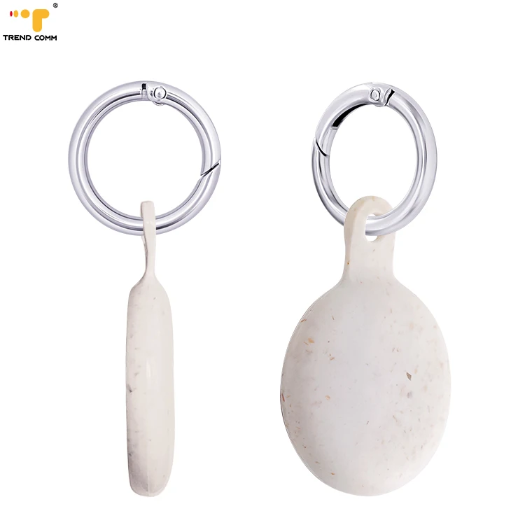 

Environmental Friendly Product Elderly Kids Keychain Airtag Cases Trackers Biodegradable Pets Dog Airtag Case