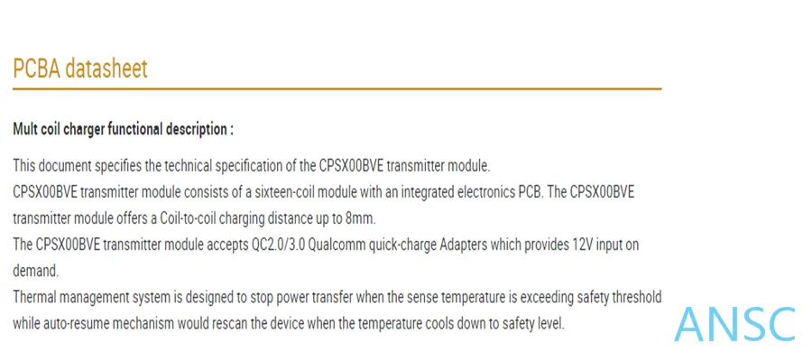 OEM ODM customized  transmitter module mult-coil Qi wireless charger module charging in any position