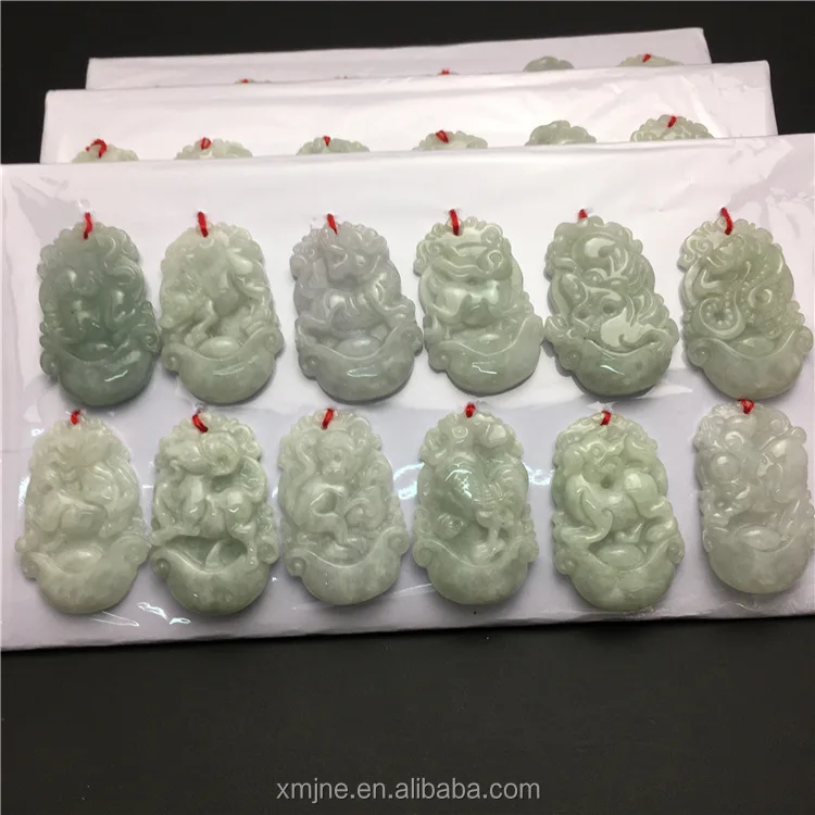 

Certified Grade A Factory Wholesale Burmese Jade Zodiac Pendant Pendant 12 Zodiac Jade Zodiac Field Direct Sales