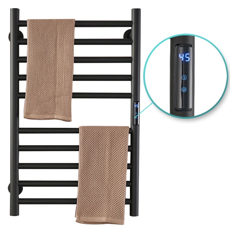 

High Quality Stainless Steel Bathroom Adjustable Temperature Electric Heating Towel Rack Heated Rail Towel Warmer