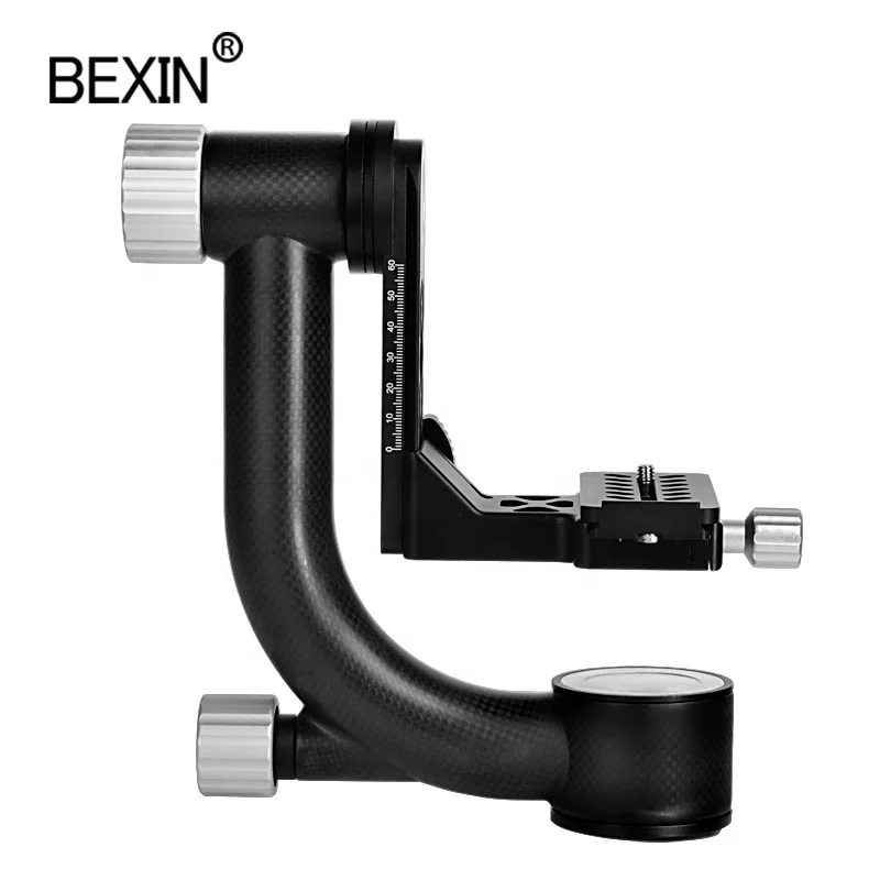 

Telephoto Lens Panoramic Carbon Fiber Cantilever Gimbal Bracket Tripod Quick Release Plate for Dslr Camera competition shooting, Balck
