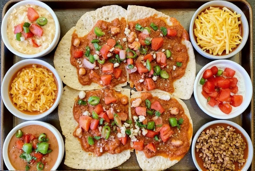 Variety of chili dip serving options with different garnishes and dippers