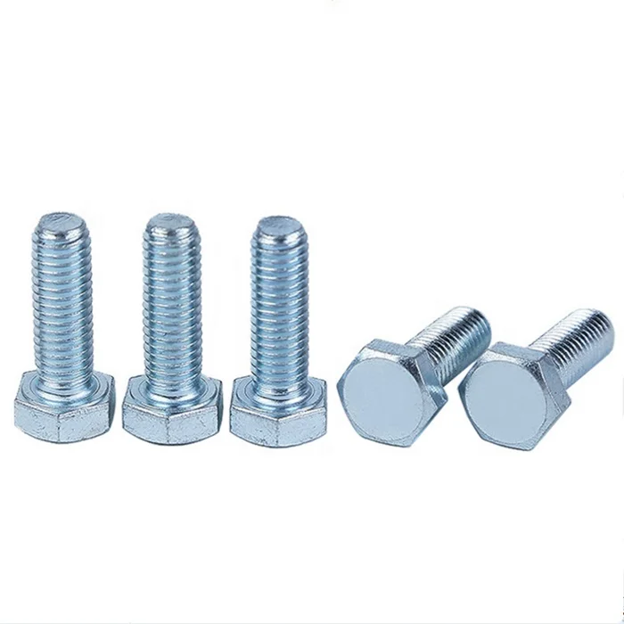 
Carbon steel hot dipped galvanized ISO DIN ANSI standard class 10.9 and 12.9 hex head bolt 