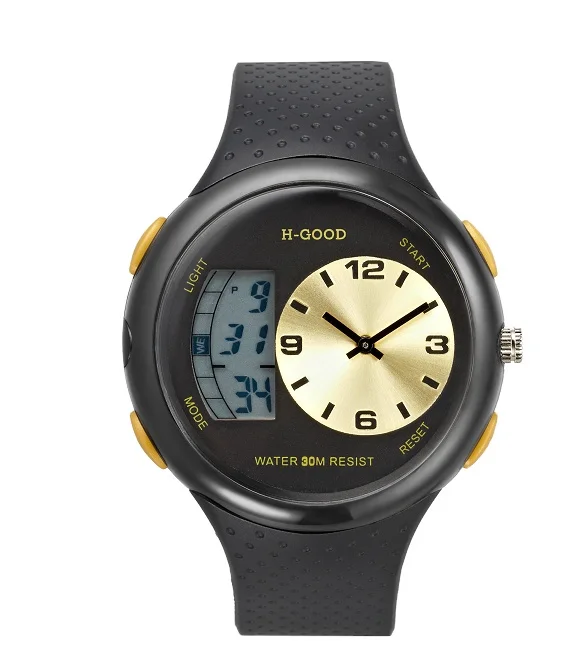 

H-GOOD 763 Small Moq Top Designer Wrist Electronic Man Watches With Silicone Band
