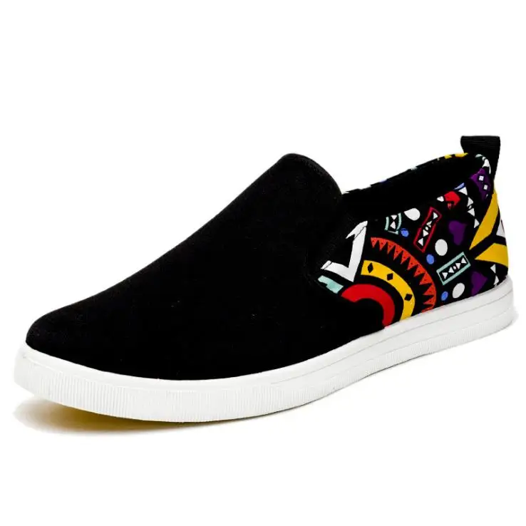 

Wholesale rubber sole casual shoes men canvas flat shoes