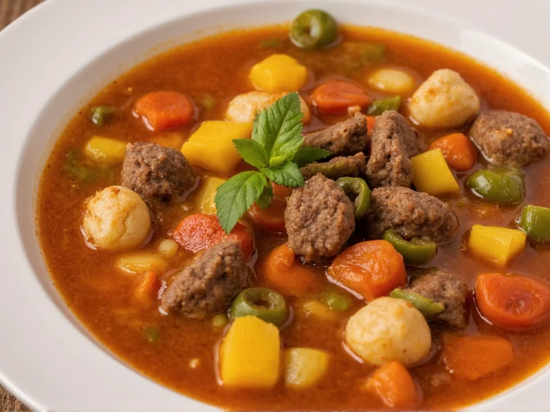 Easy Hamburger Vegetable Soup Recipe in 45 Minutes