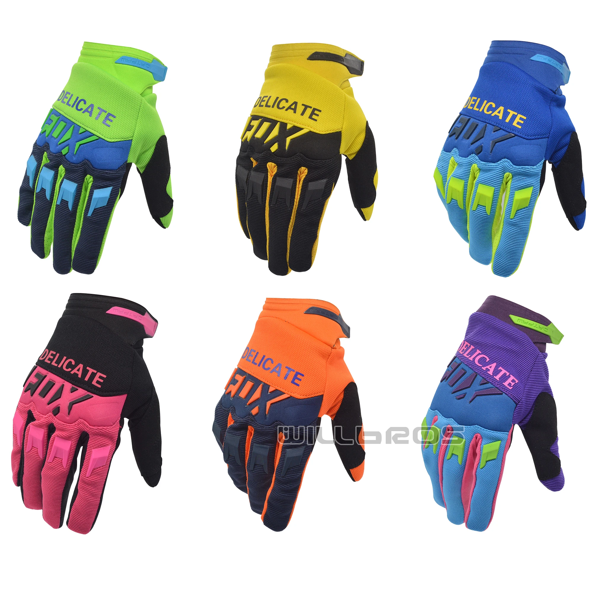 

Delicate Fox Motocross Downhill Bike Enduro MX Glove Air Mesh Offroad Cycling Race Gloves For Men Woman Unisex