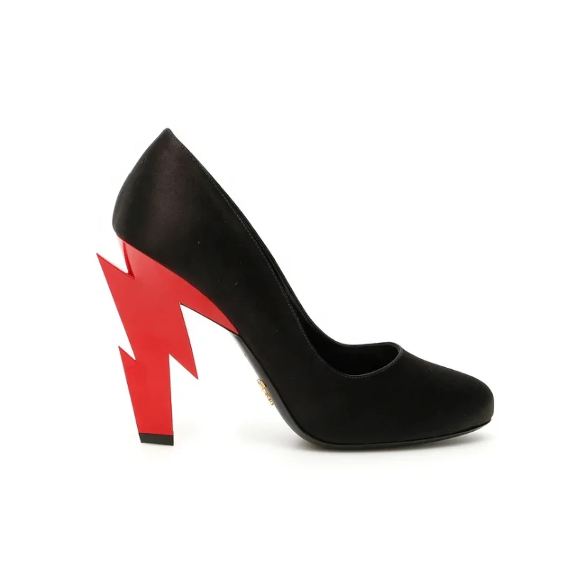 

Unique chunky heels women shoes fashion round toe new style ladies heel shoes