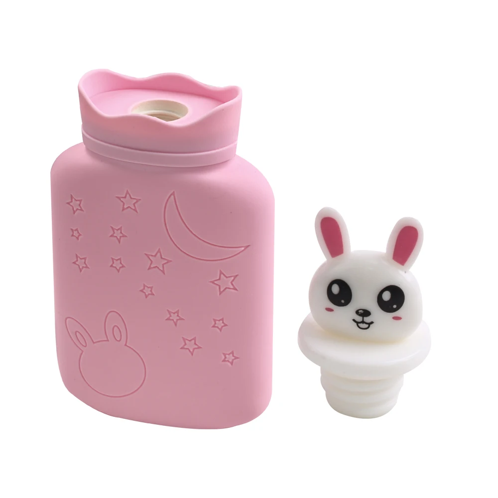 

Microwave Heating Leakproof Rabbit Hot Water Bottle with Plush Cover