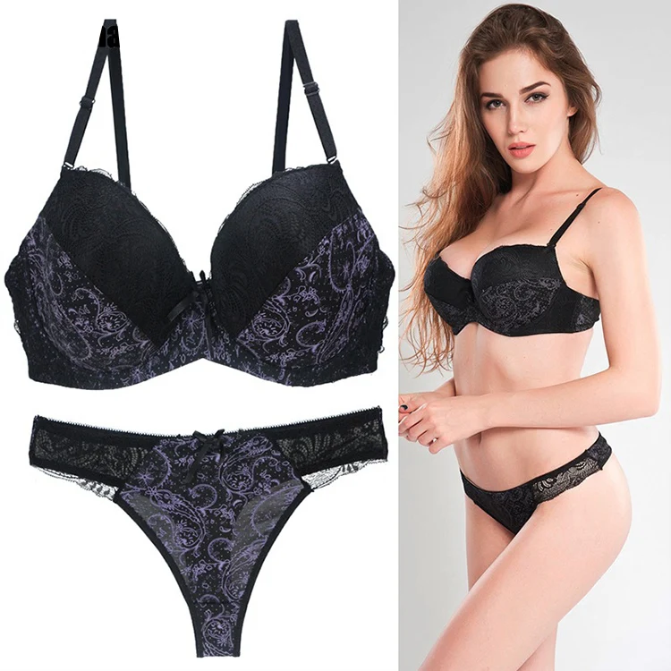 OEM&ODM Acceptable woman lingeries girl sexy fancy bra panty bras and women underwear set for wholesales