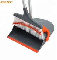 

Hot sale household long handle broom and dustpan set with comb teeth