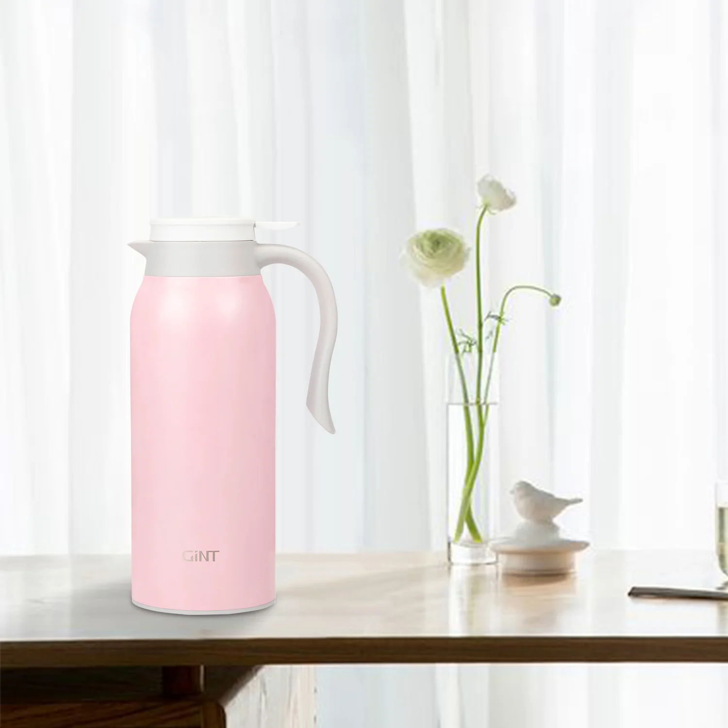 

800ml Easy to Operate Press Vacuum Insulated Stainless Steel Coffee Pot