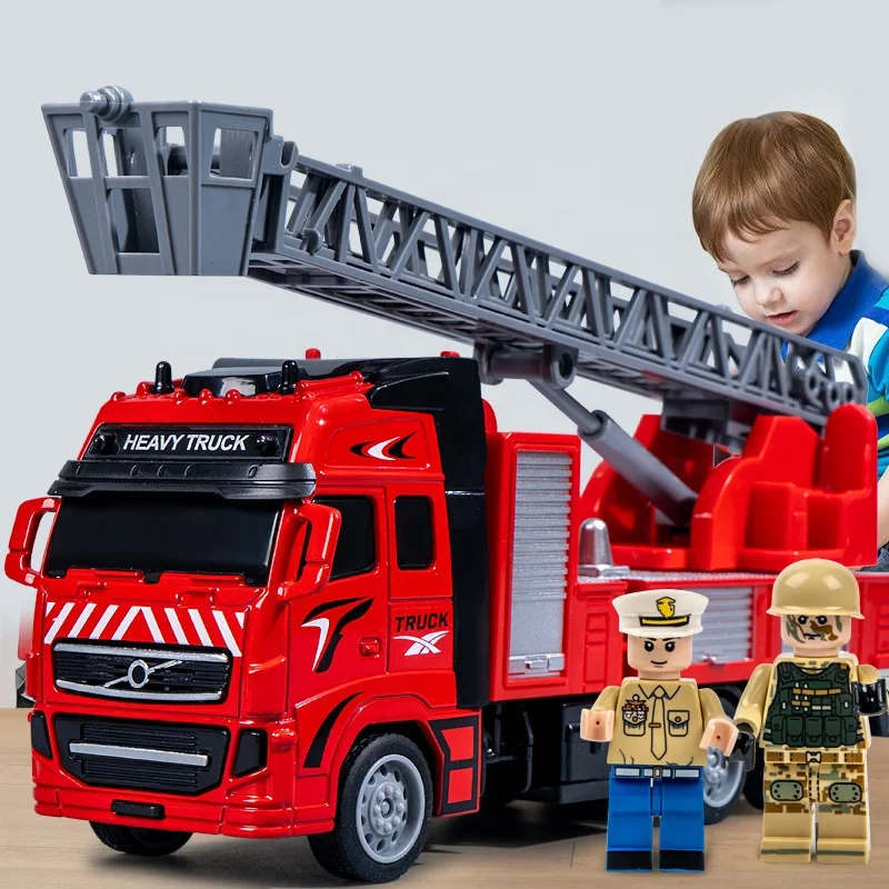 

Die-cast Truck Simulation Metal Alloy Rescue Toy Car Diecast Vehicle Series fire truck metal car toys for boys