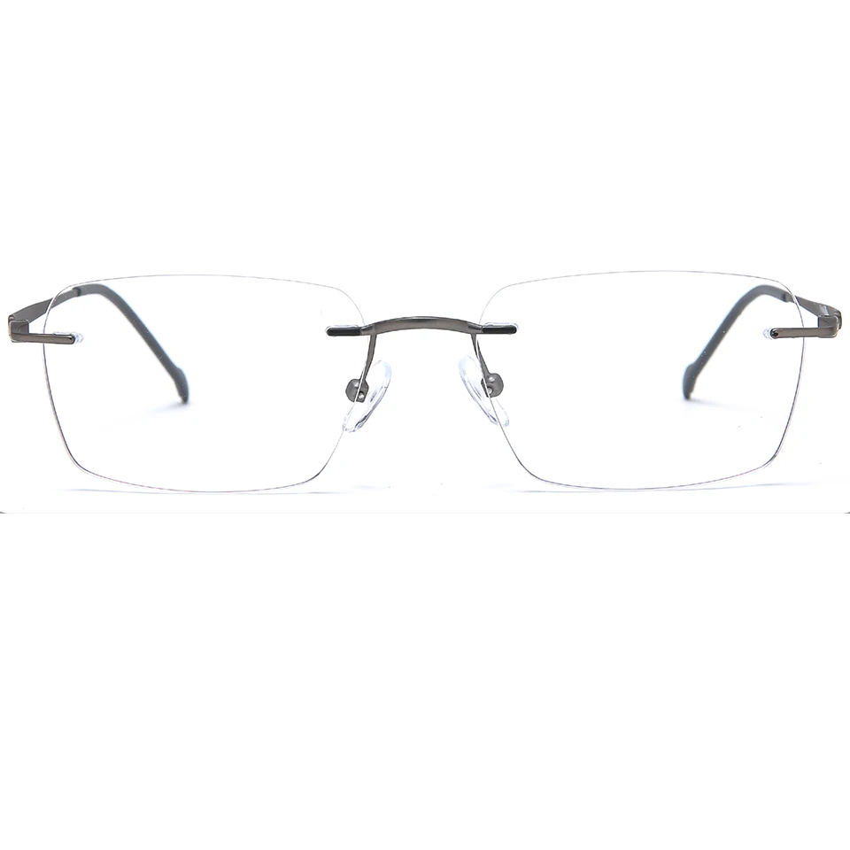 

Rimless Metal optical frames unisex design ready to ship Fashion metal eyeglasses frames, 5 colors