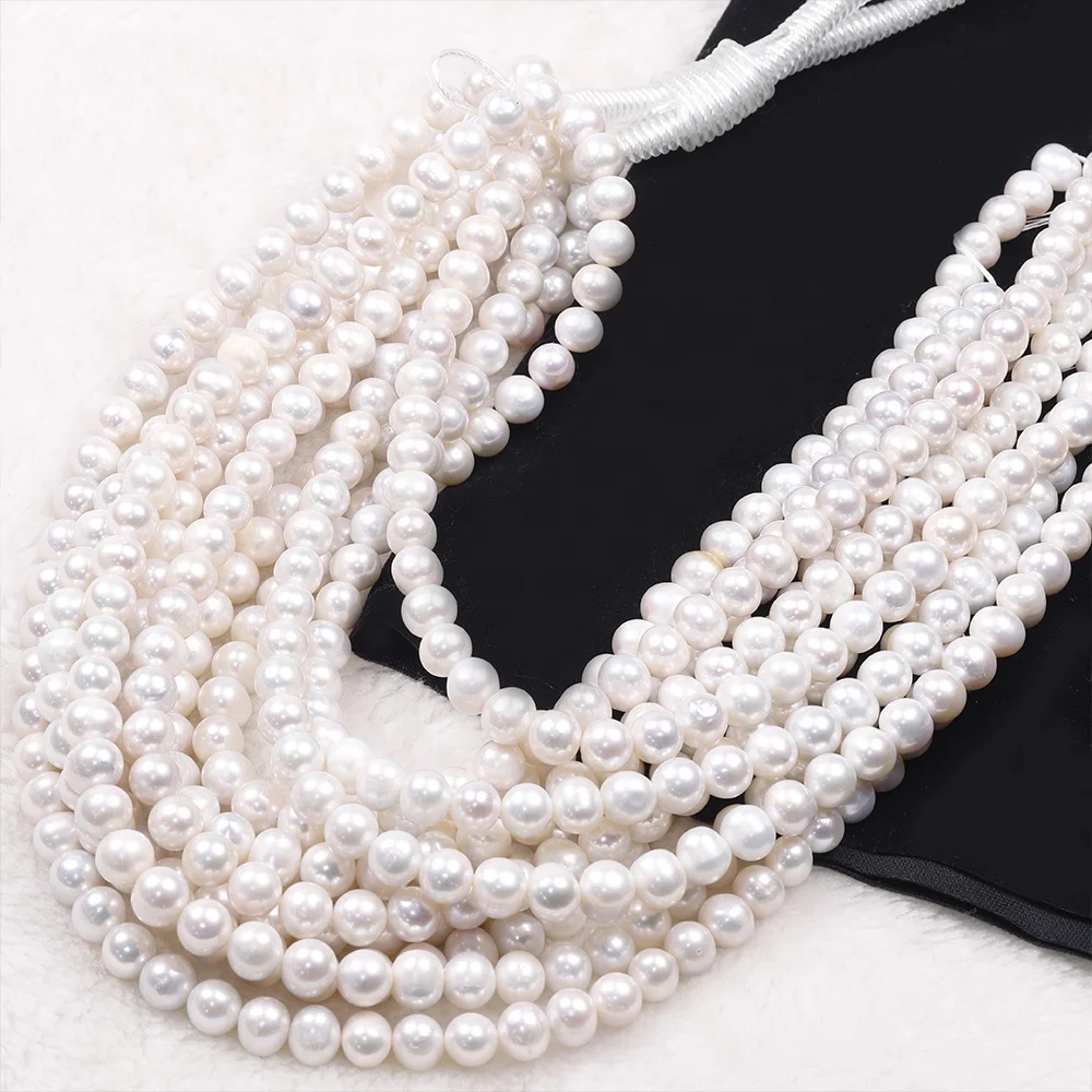 

A+ grade 8-10mm rice shape Natural cultured freshwater pearl necklace strand 16inches DIY Jewelry
