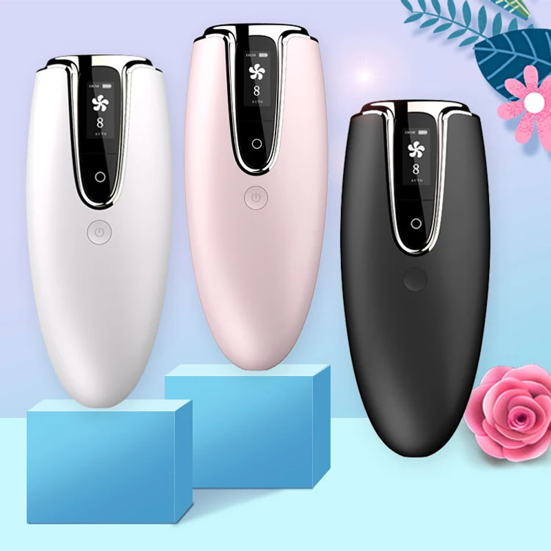 

OEM Laser IPL Hair Removal Device 800000 Flashes Body Facial Mini Laser Epilator For Women, White, black, pink, green/customized color