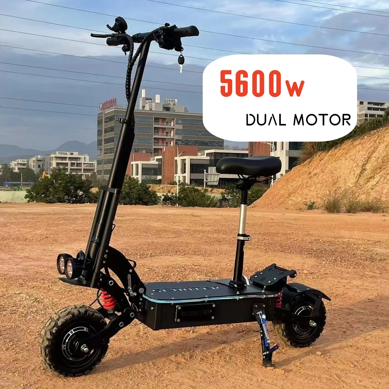 

USA Warehouse MOQ1 dual motor 5600w 60v high speed 70-80km/h 11 inch electric scooter for adults