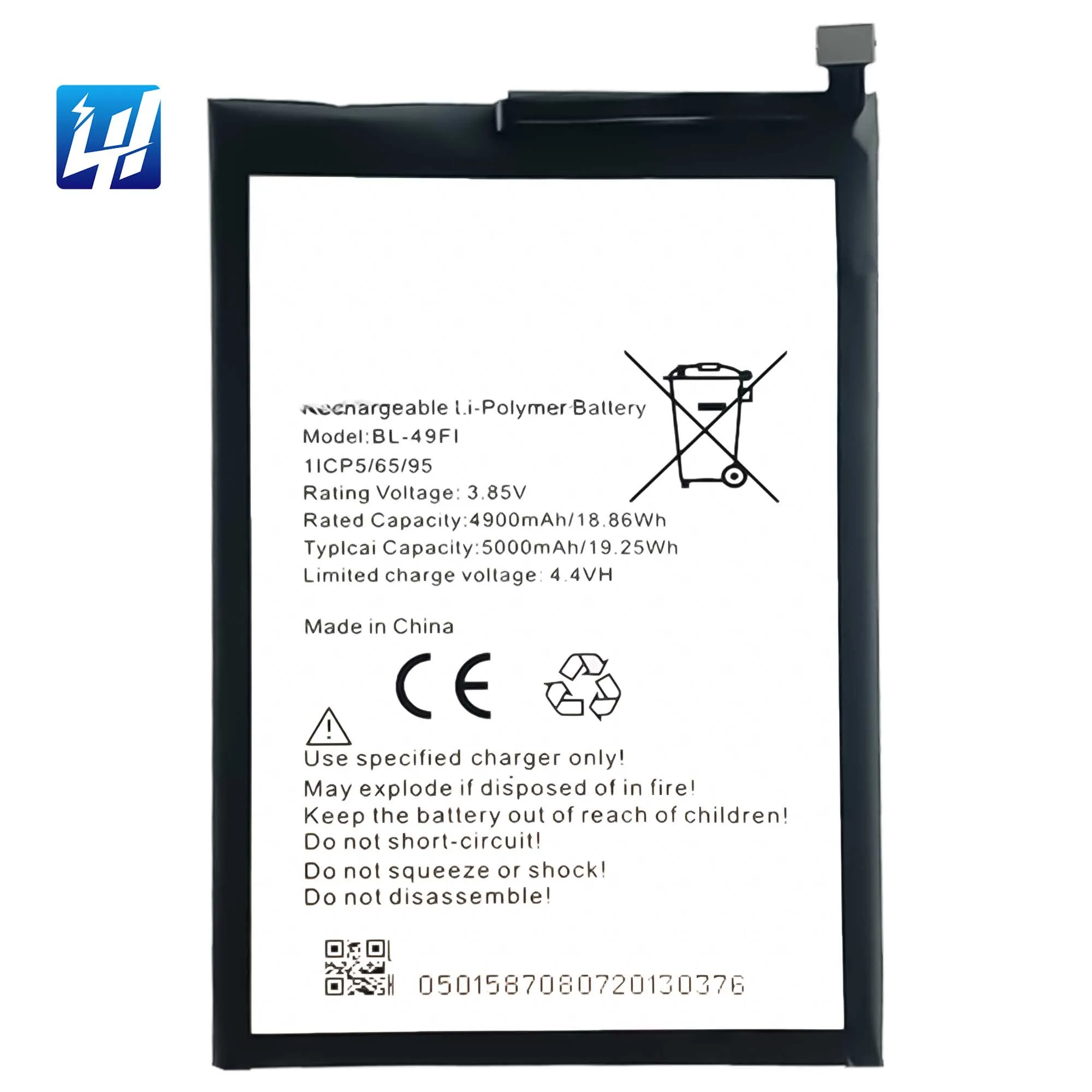

BL-49Fi P36 W6501 mobile phone battery for ite lP37 P651W