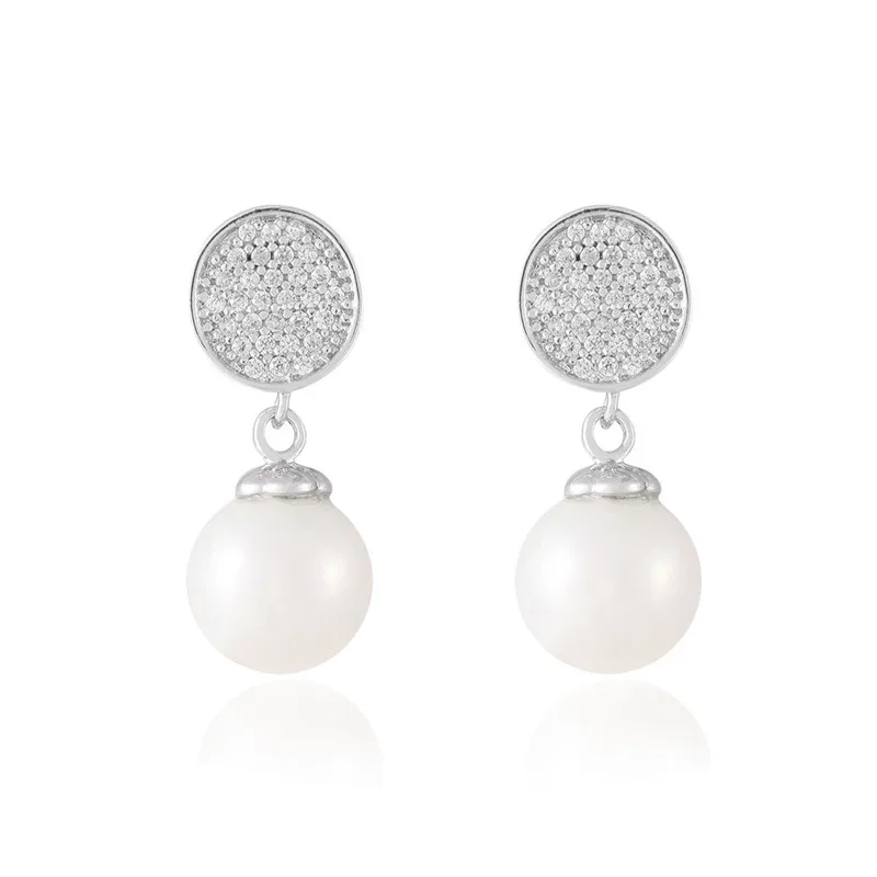 

elegance korean crystal earrings trendy jewelry drop pearl earrings for women 2019 christmas party wedding jewelry