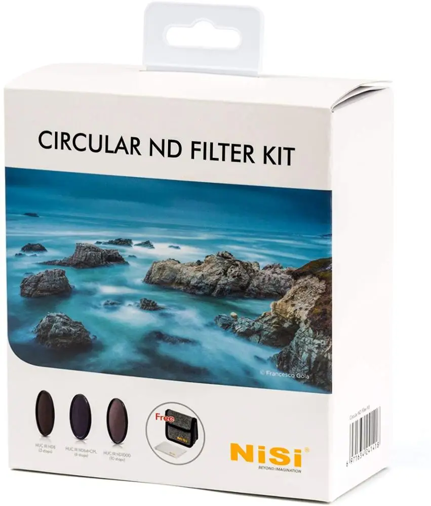 

NiSi 67mm Circular ND Filter Kit, includes ND8, ND64+CPL and ND1000 with Case , camera lens filter