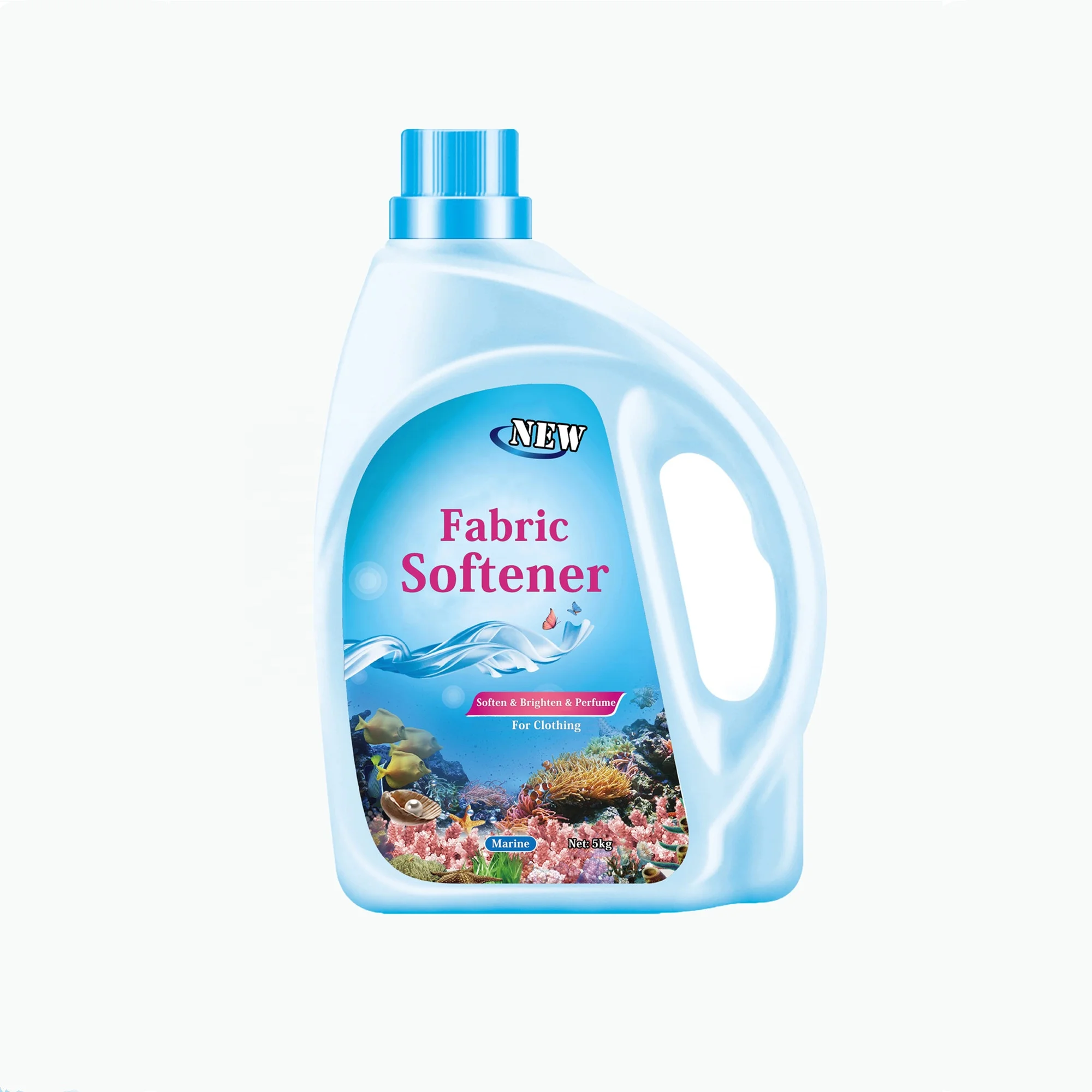 

OEM Popular 5KG Household Marine Fragrance Clothes Washing Detergent Laundry Liquid Fabric Softener, Blue