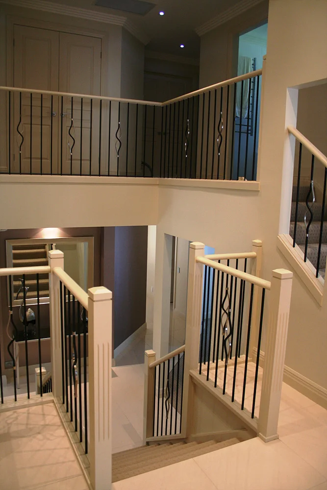 Viko Simple Wrought Iron Interior Stairs Railings Design Mono Stringer Stairs - Buy Wrought Iron ...