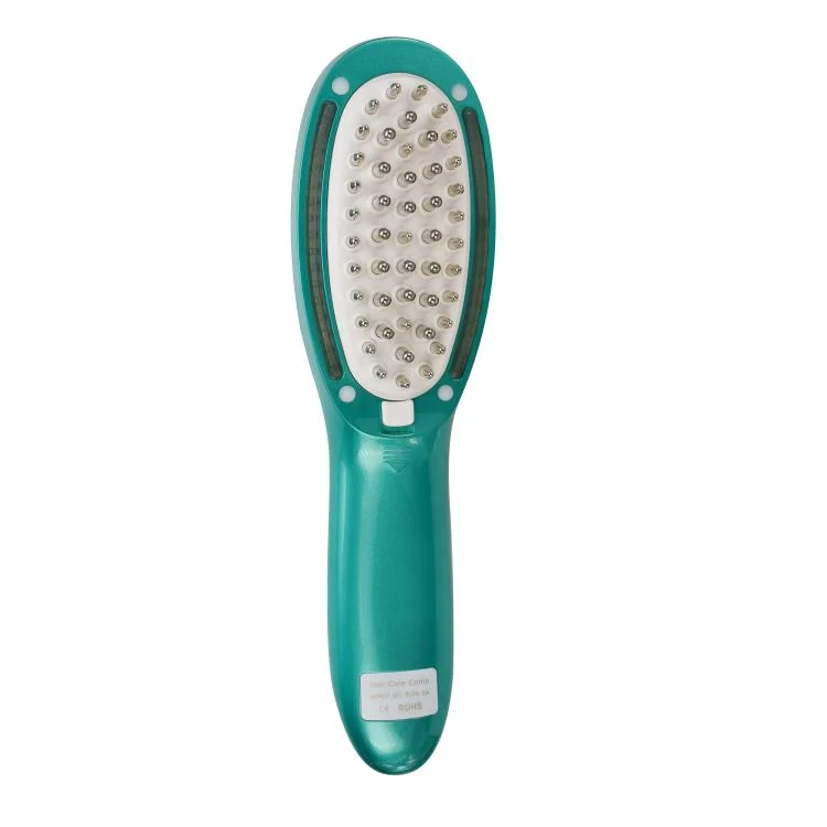 

2021 Custom Electronic LED Light Care Liquid outlet Vibrating Massage Comb