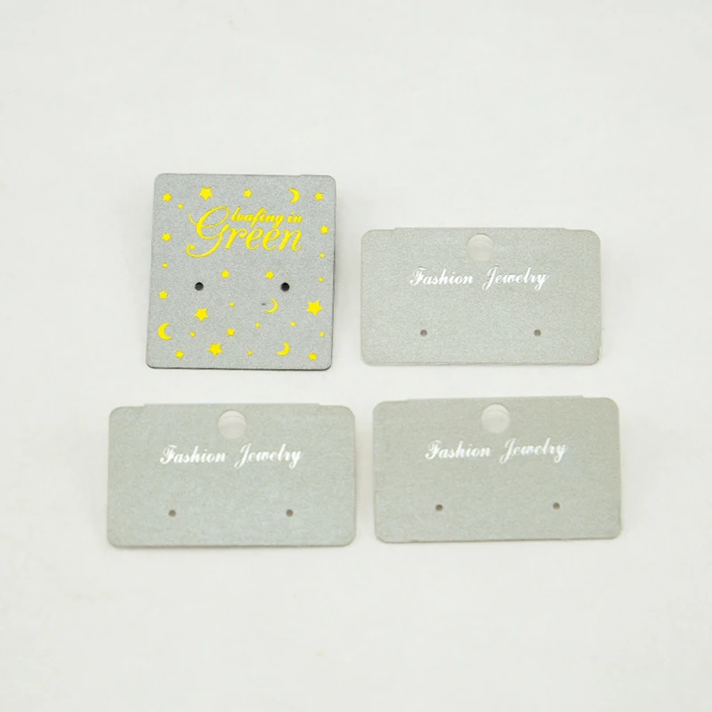 

Custom Logo Display Earring Cards For Jewelry, Pantone color