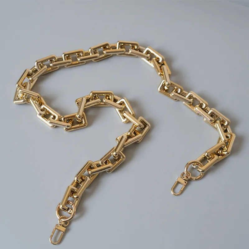 

ZONESIN 2020 European Style Thick Rectangle Plastic Chain For Bags, Gold