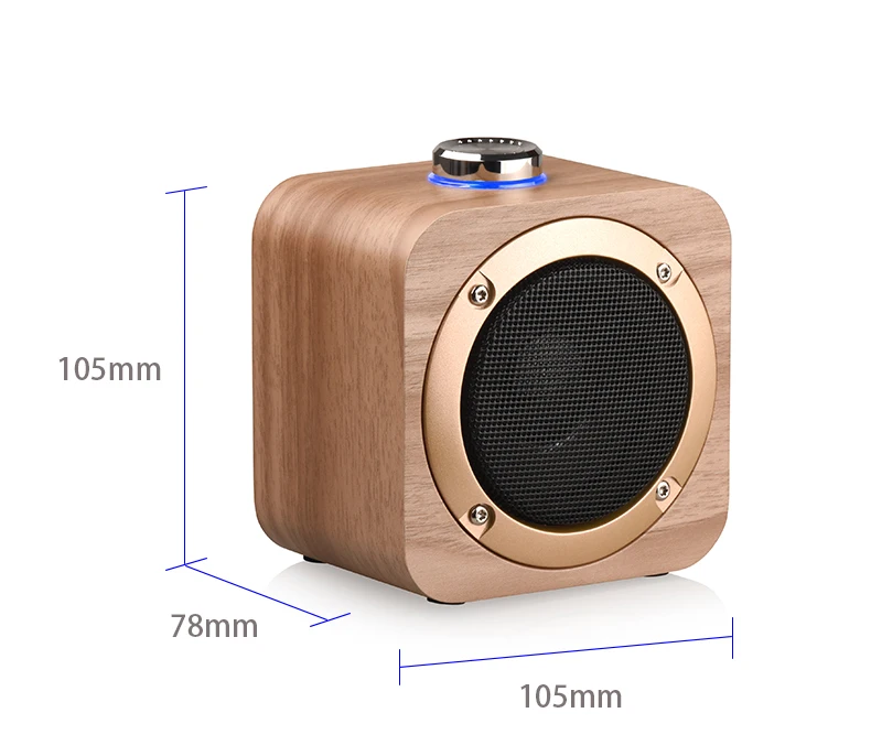 woodulisten Wooden Wireless Mini Bluetooth Speakers Beautiful Natural Sound Use 1 Pair 2 True Stereo TWS Branch Design - ANKUX.COM