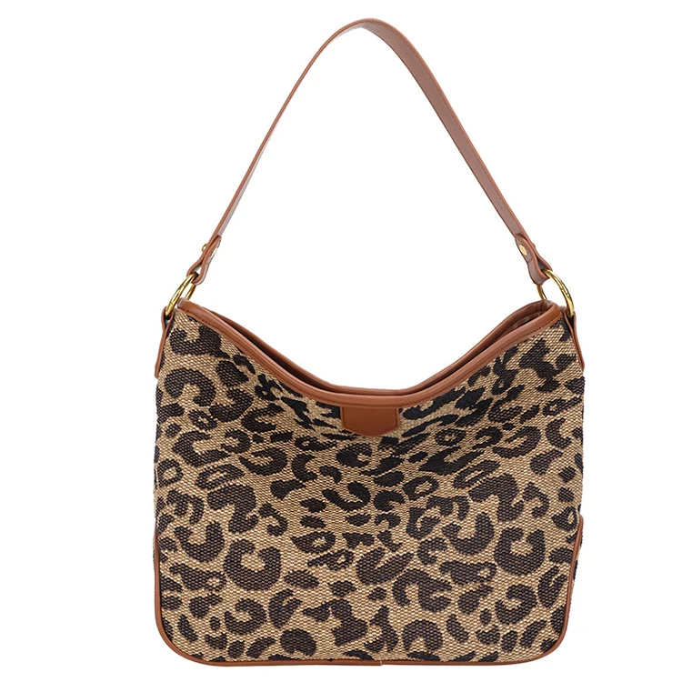 

EG524 Autumn and winter leopard print large capacity one-shoulder underarm designer luxury ladies hand bags 2021 handbag