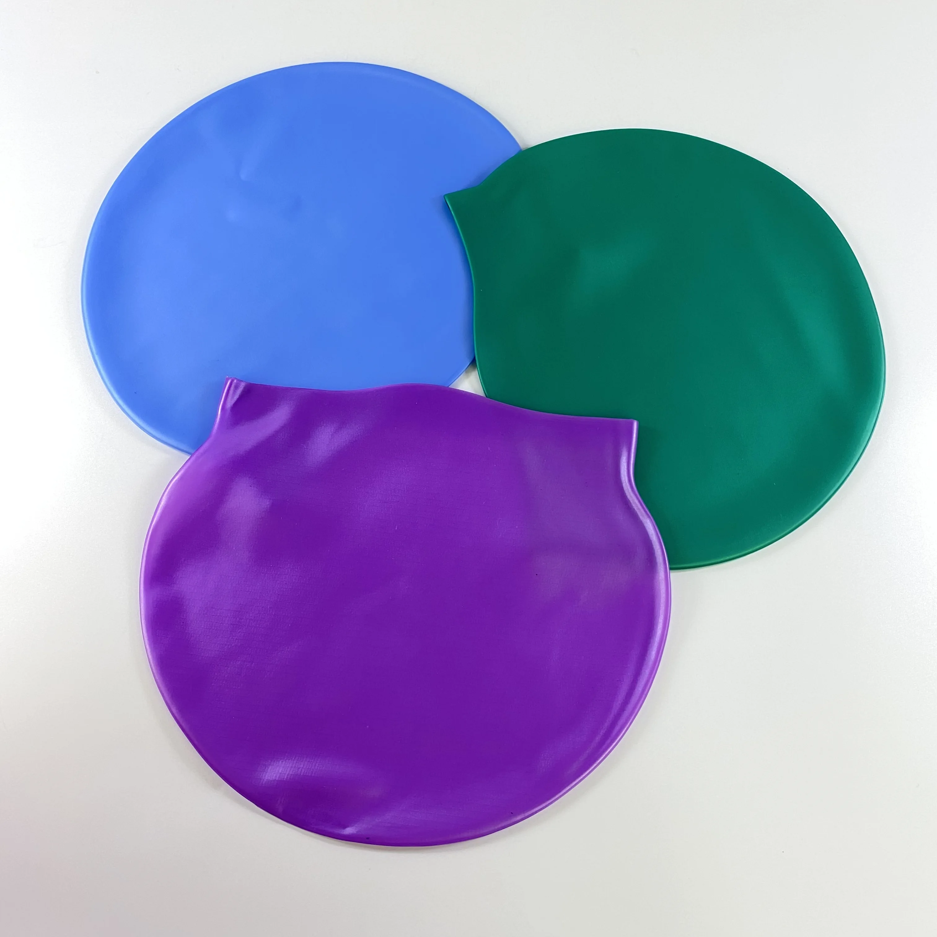 

Custom logo adult kid swim cap metallic color silicone swimming cap, Red, yellow, white, blue, pink, green and etc.