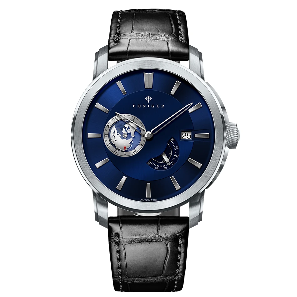 

Top Brand Man Business Wrist Watches Leather Fashion Mechanical Automatic Movement Luxury Watch 2020 Men LOBINNI, 3 colors