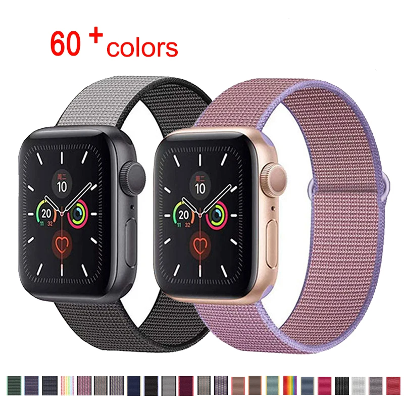 

Elastic Smart Woven Nylon Sport Loop Replacement Wristbands Strap for Apple Watch Band 38 40 42 44 Mm for Iwatch 6 Se 5 4 3