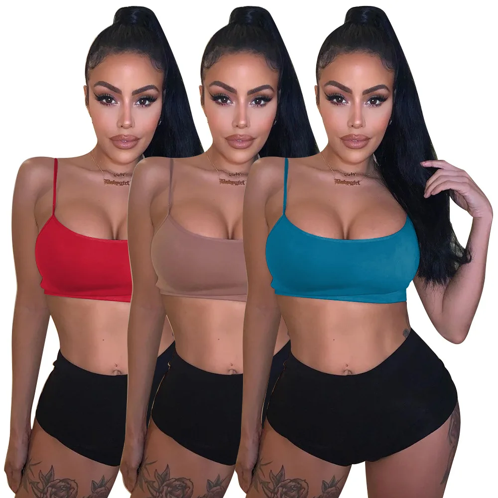 

Sexy Two Piece Set Summer Outfits Crop Top and Shorts Sweatsuit Club Birthday Matching Sets, Shown