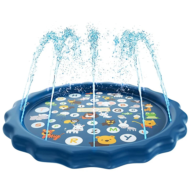 

Amazon hot sale PVC spot inflatable water spray children outdoor splash sprinkler pad play mat summer toys for kids