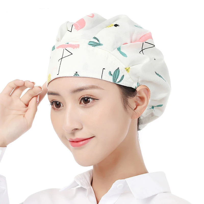 

wholesale Surgical Scrub Cap Pattern Reusable Unisex Pet hospital nurse cap dentist cap