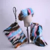wholesale women real faux fluffy fur snow boots with matching purse and headband set furry colorful kids snow boots