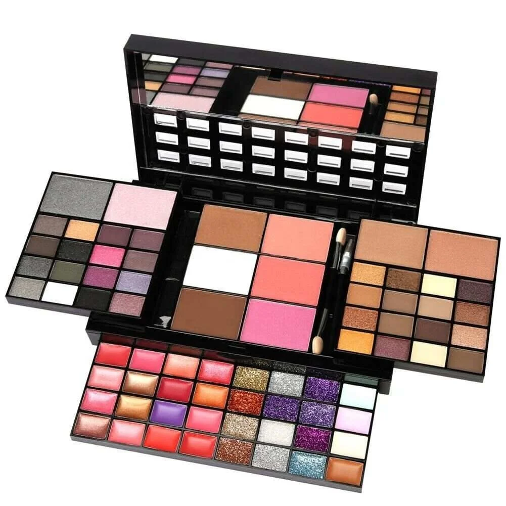 

Eyeshadow with tools lip foundation blush face ready to ship makeup matte shimmer 74 colors shade eyeshadow palette eye shadow