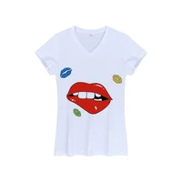 

Fashion Custom 100% polyester womens tshirt Professional 3d t-shirt printing machine Cheap wholesale