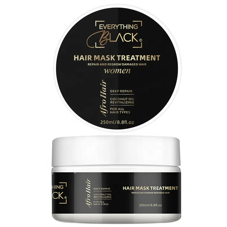 

Everything Black Deep Conditions Organic Hair Mask For Detangling And Smoothing Afro Curl And Dry Hair