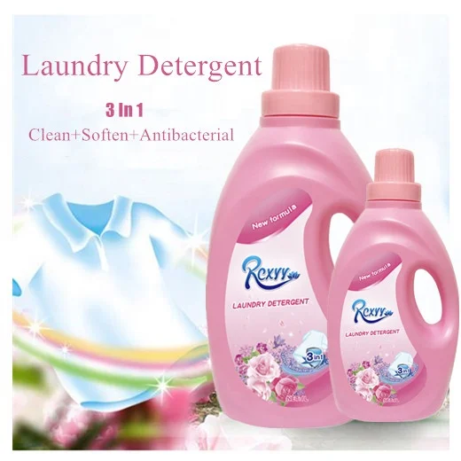 

High Quality Anti Bacteria Soften Clothes Cleaner 3 In 1 Detergent Laundry Washing Powder Liquid Manufacturer, Pink/ customized color