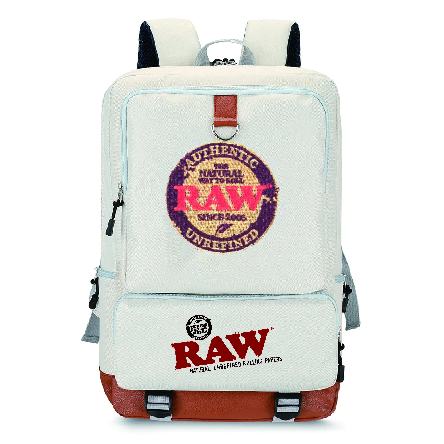 

Custom logo waterproof smell proof Raw Backwoods backpack unisex travel laptop backpack bag leisure business nylon travel bag