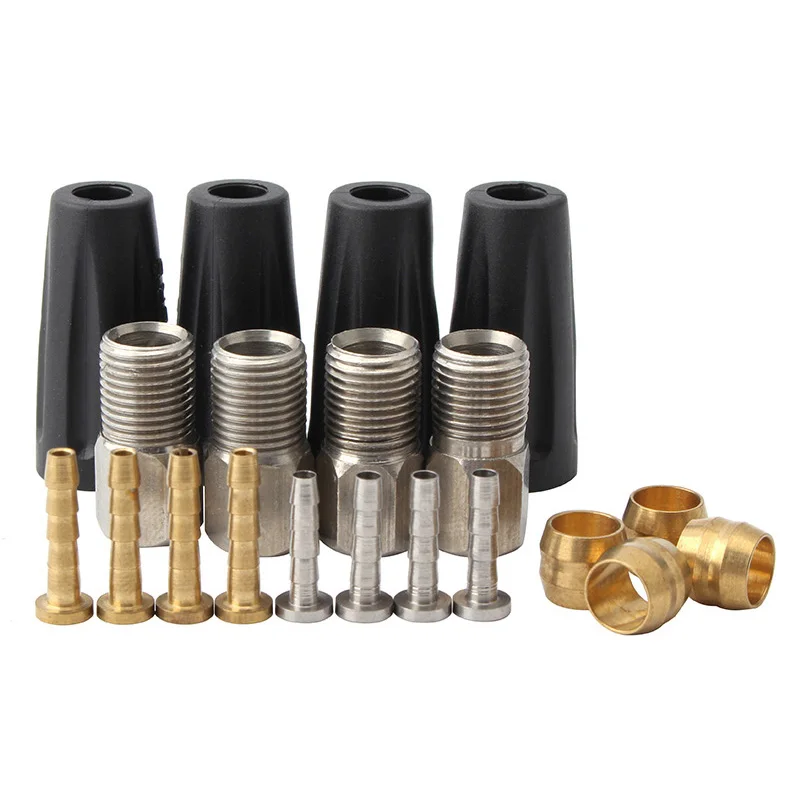 

MUQZI Bicycle Oil Needle Olive Head Suit Bh90 /Bh59 Tubing Pipe Oil Hydraulic Disc Hose Pressing Ring T Brake Accessories, Black